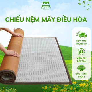 [RẺ VÔ ĐỊCH] Nệm Chiếu Mây Điều Hòa Siêu Mát, chiếu gấp gọn, êm mềm, mát mẻ - Đủ Kích Thước