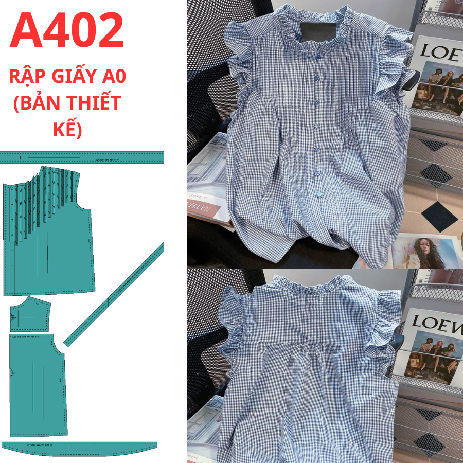 แผ่นกระดาษ A0 เสื้อ-CODE A402