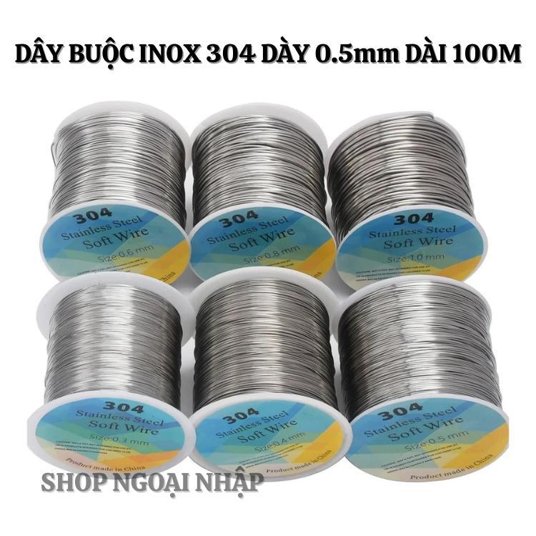 ลวดสแตนเลส 304 ลวด 0.5มม. ม้วนยาว 100ม. -ลวดสแตนเลสแบบนิ่ม