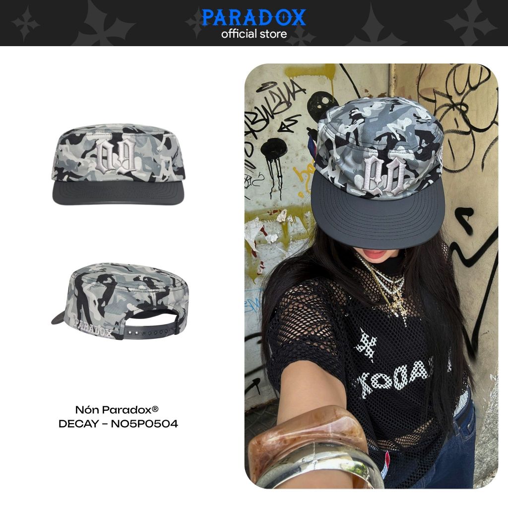 PARADOX สีกากี cotton DECAY หมวก NO5P0504