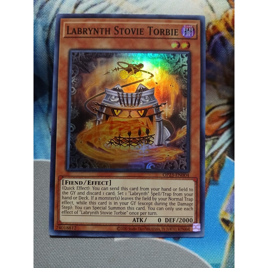 UK Super Rare [Yugioh Watermelon] การ์ด Labrynth Stovie Torbie mons