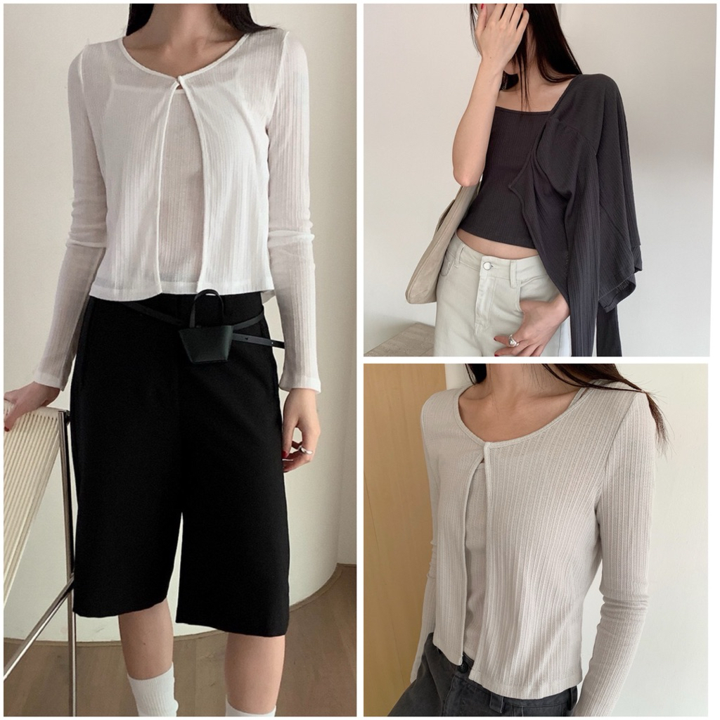 [Em.Cloud] INBYIN 2981 ชุดแจ๊กเก็ตคาร์ดิแกนบาง