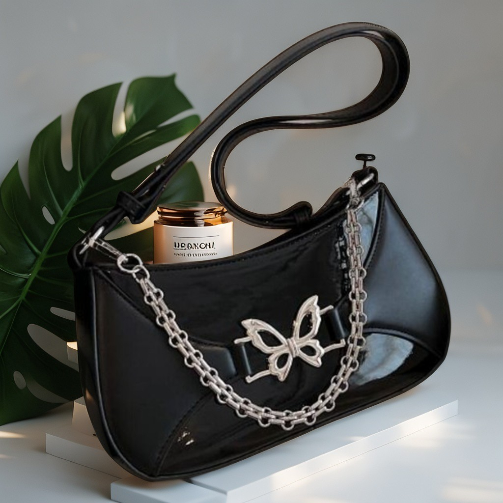 กระเป๋าถือผู้หญิงพร้อม BUTTERFLY PATTERN, COMPACT, ELECTRING W382