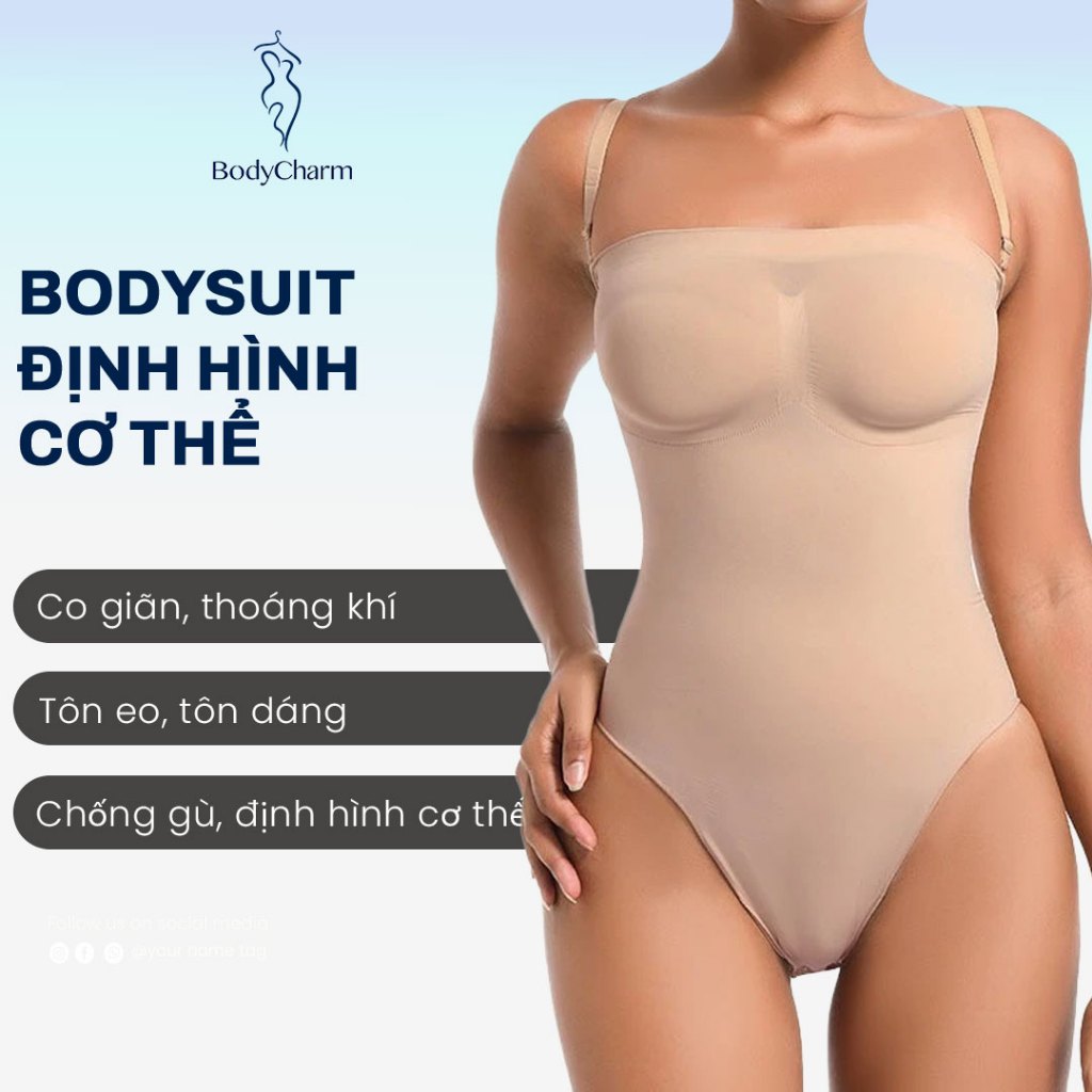 BODYCHARM Shapewear ชุดบอดี้สูทเอว Shaping Jumpsuit เอวบาง TT007