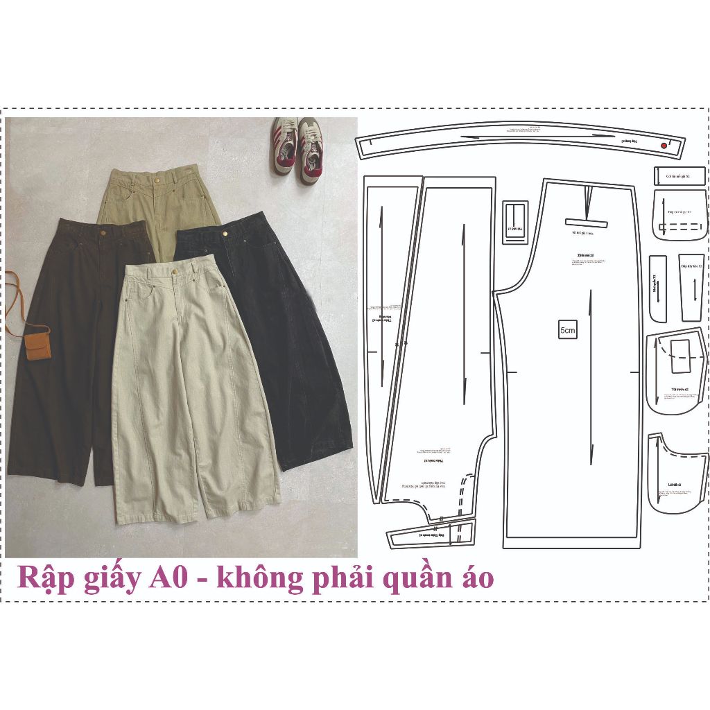 ก0 ตัดกระดาษ รหัส 1788 - ตัดเย็บกางเกง