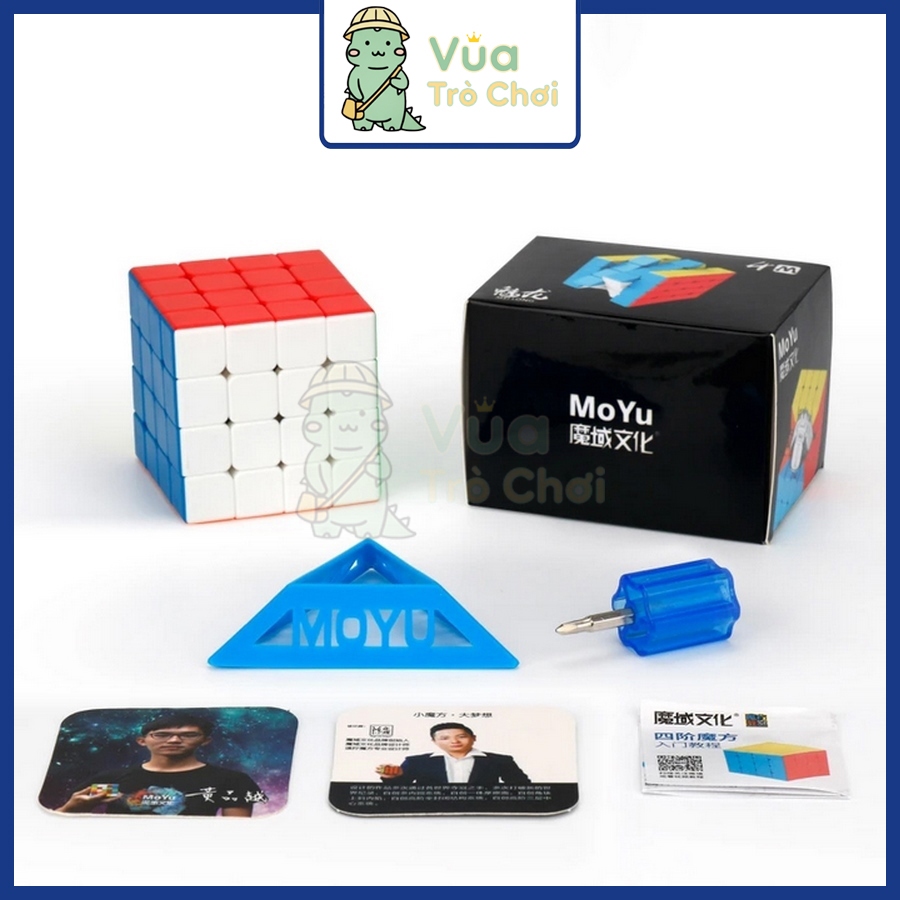 Rubik 4x4 MoYu MeiLong 4M MM MoYu MeiLong Rubiks Cube 4 ชั้นแม่เหล็กสติกเกอร์เด็กปัญญาของเล่น