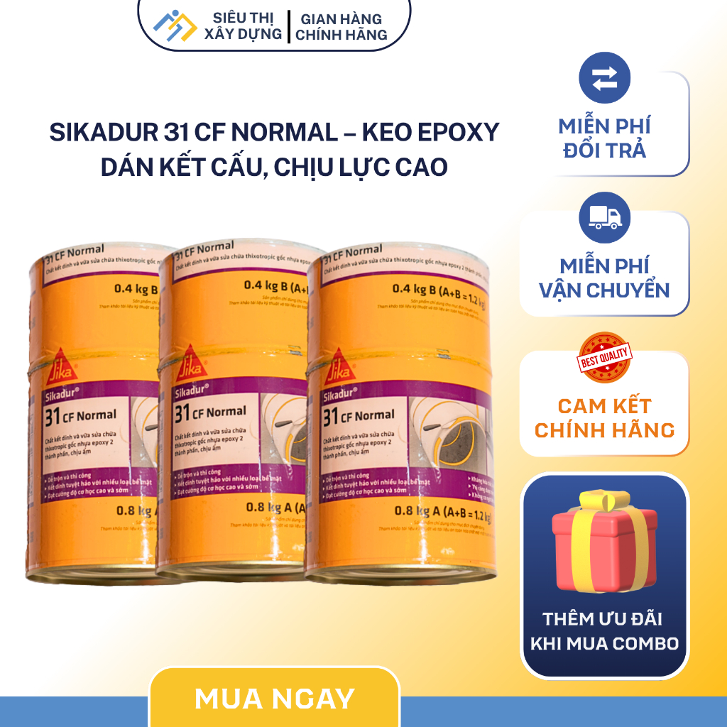 SikaDur 31 CF Normal – Glue & Sika ครกซ่อมสูตรน้ํา Epoxy ระดับพรีเมียม