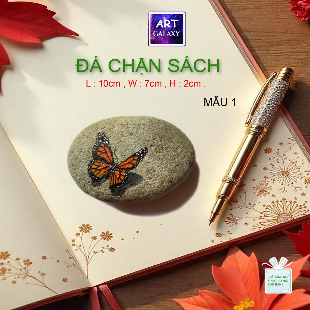 ROCK PAINTING HAND-PAINTING: BOOK BLOCKING - AS A GIFT