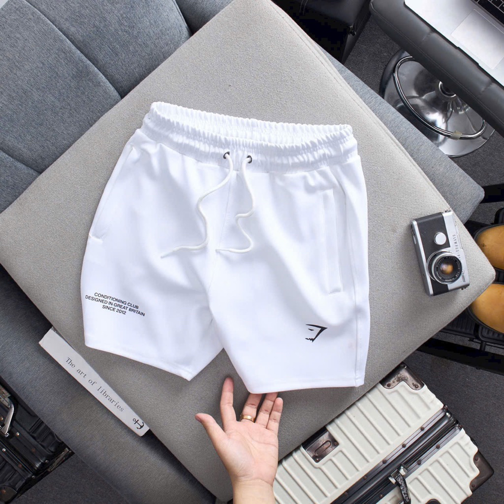 Gym@Shark กางเกงขาสั้นยิมผู้ชาย Over-the-Knee ยืดหยุ่นสูงสุดเท่