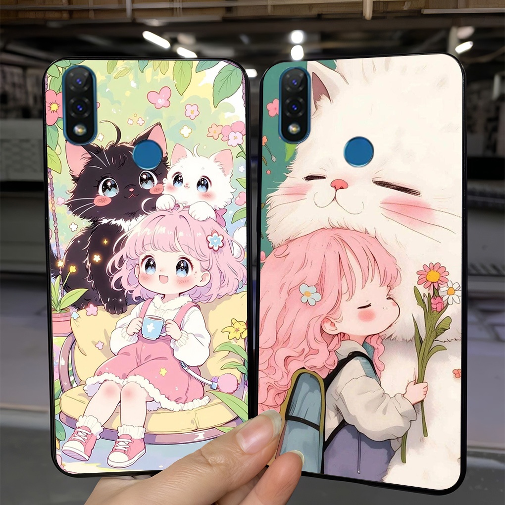 เคสสําหรับ vsmart Joy 2 Plus / Joy2+ พิมพ์ลายสาวน่ารัก / เคส tpu ยืดหยุ่น
