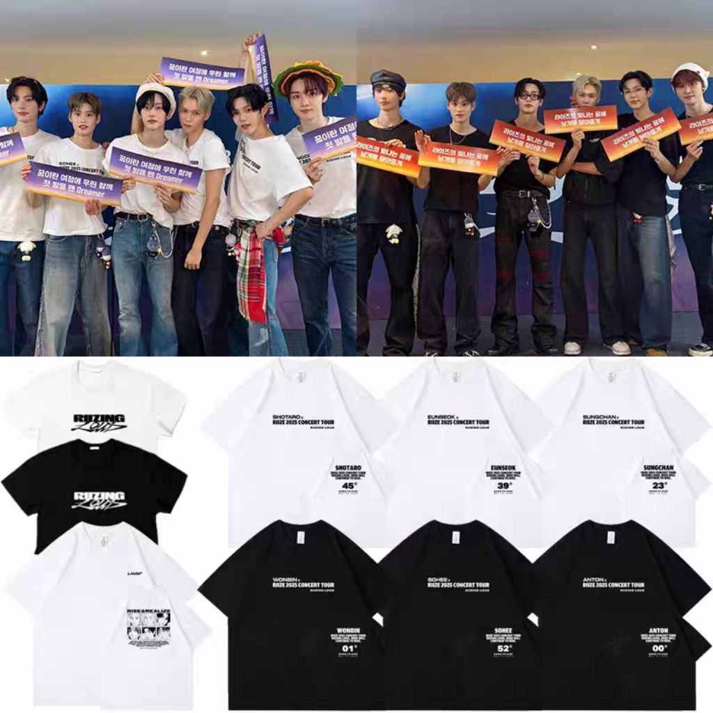 เสื้อยืดคอนเสิร์ต RIIZE - RIIZING LOOUD