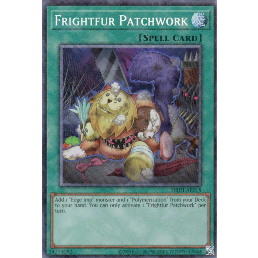 [ การ์ด Yugioh ของแท้ ] DBJH-AE015 Frightfur Patchwork (CR)