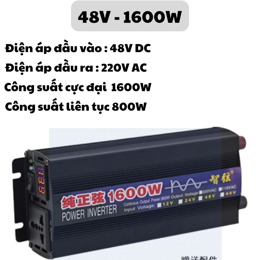 INVERTER – STANDARD SINE INVERTER 12V/24V/48V/60V ➜ 220โวลต์|พลัง 1600W–3000W–5000W – 6000W – 8000W
