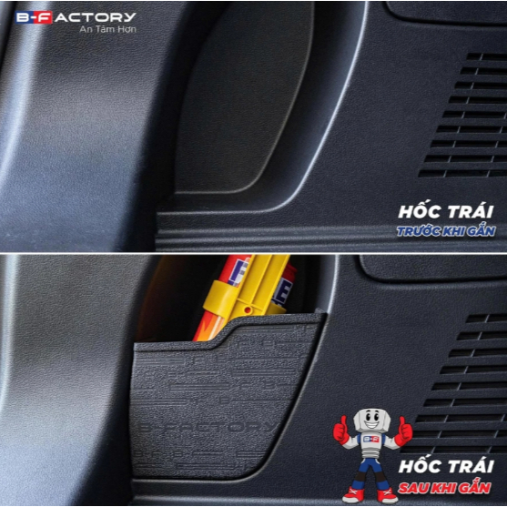 ช่องเก็บของด้านหลังสําหรับ Vinfast VF6 B-Factory - ติดตั้งง่าย ไม่เจาะ ตัด สกัด