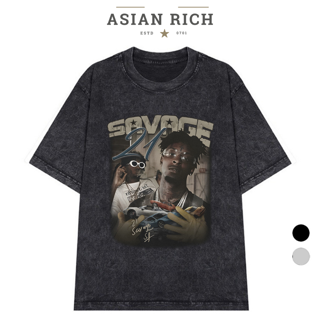 Wash Maison Rich Premium Tee Savage 21 Cool Graphic