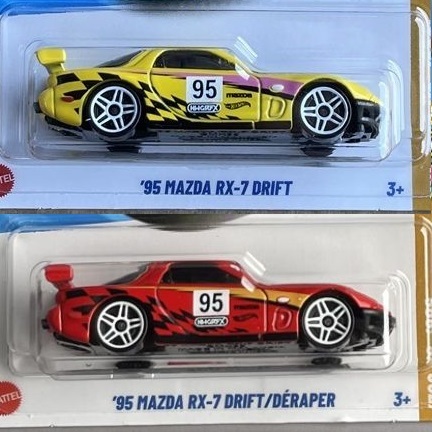 Hot Wheels Neon Speeders 95 Mazda RX-7 Drift รถโมเดล