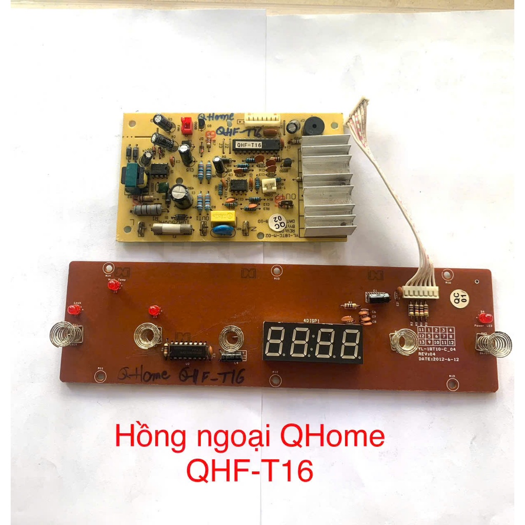 บอร์ดควบคุม+วงจรไฟฟ้าสําหรับ Qhome QHF-T16 เตาอินฟราเรด (สินค้าประกอบใช้งาน)