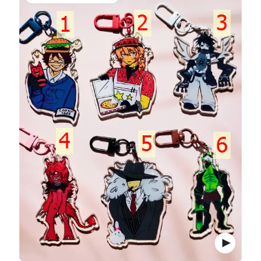 พวงกุญแจ Pre Forsaken พวงกุญแจอะคริลิค | 1x1x1x1,Two Time,Elliot,007n7,C00lokid,Mafioso