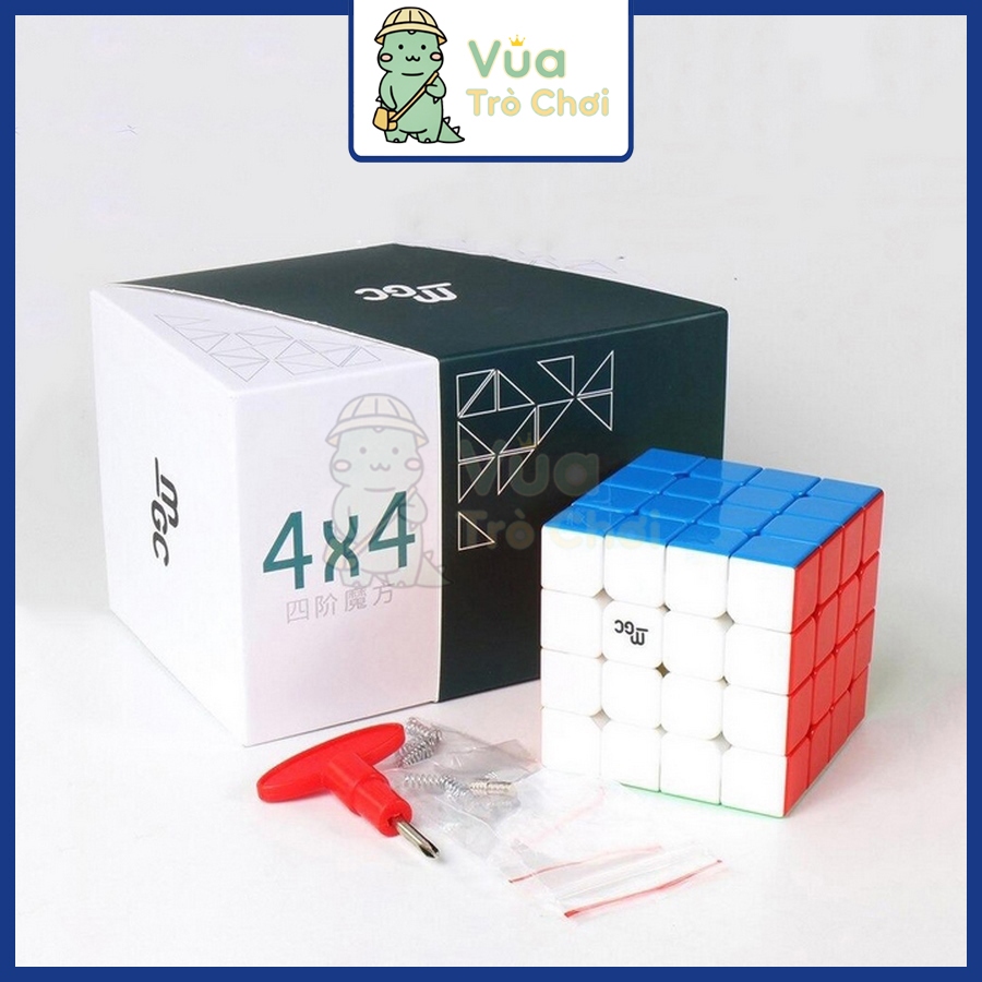 Rubik 4x4 YJ MGC 4x4 พร้อมแม่เหล็กไร้สติกเกอร์ Rubiks Cube ไร้ขอบ 4 ชั้นของเล่นปัญญาสําหรับเด็ก
