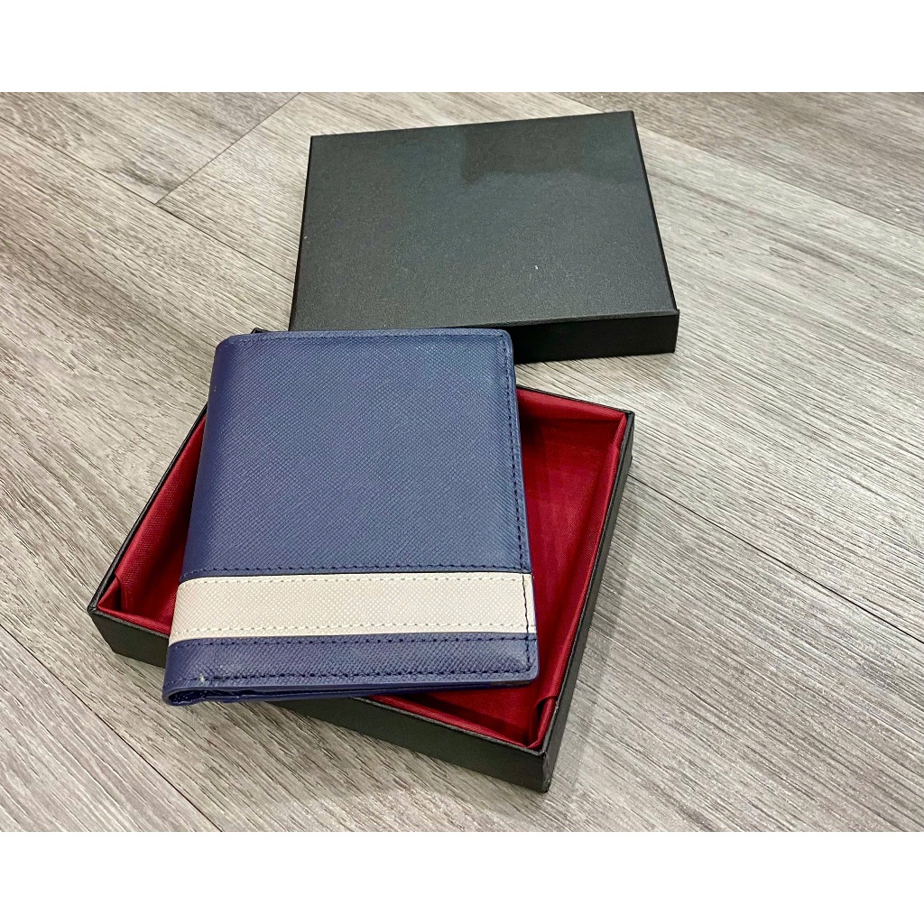 [GIVE BOX] กระเป๋าสตางค์แนวตั้งลายทางสําหรับผู้ชายและผู้หญิงหรูหราและอ่อนเยาว์ - B09