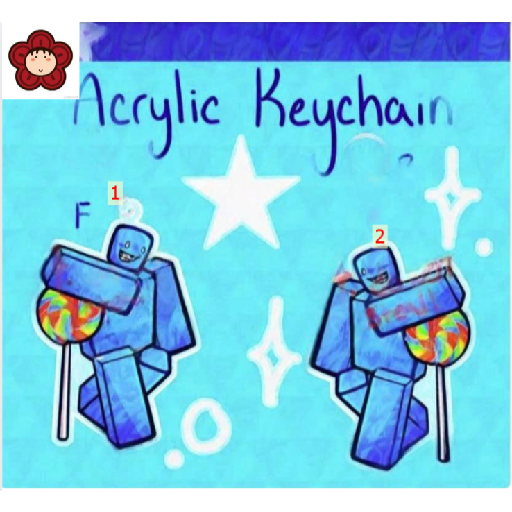 REORDER Forsaken bluedude / bluud 3.5 In พวงกุญแจ พวงกุญแจอะคริลิก