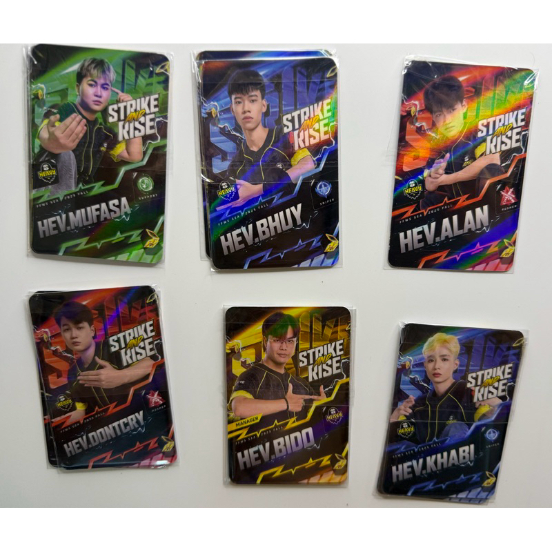 HEV HEAVY Free Fire Rounded Hologram Card โดย Garena