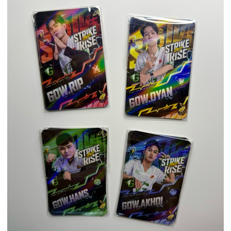 GOW God Of Wolf Free Fire Hologram Corner Card โดย Garena