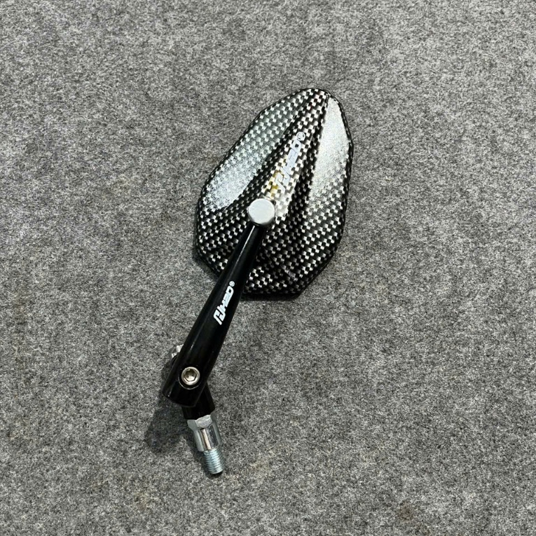 H2D V2 กระจกมองหลัง (กระจก) พลาสติก CARBON Back ขาหมุน 360 - ฟรีขั้วต่อ 10 มม.
