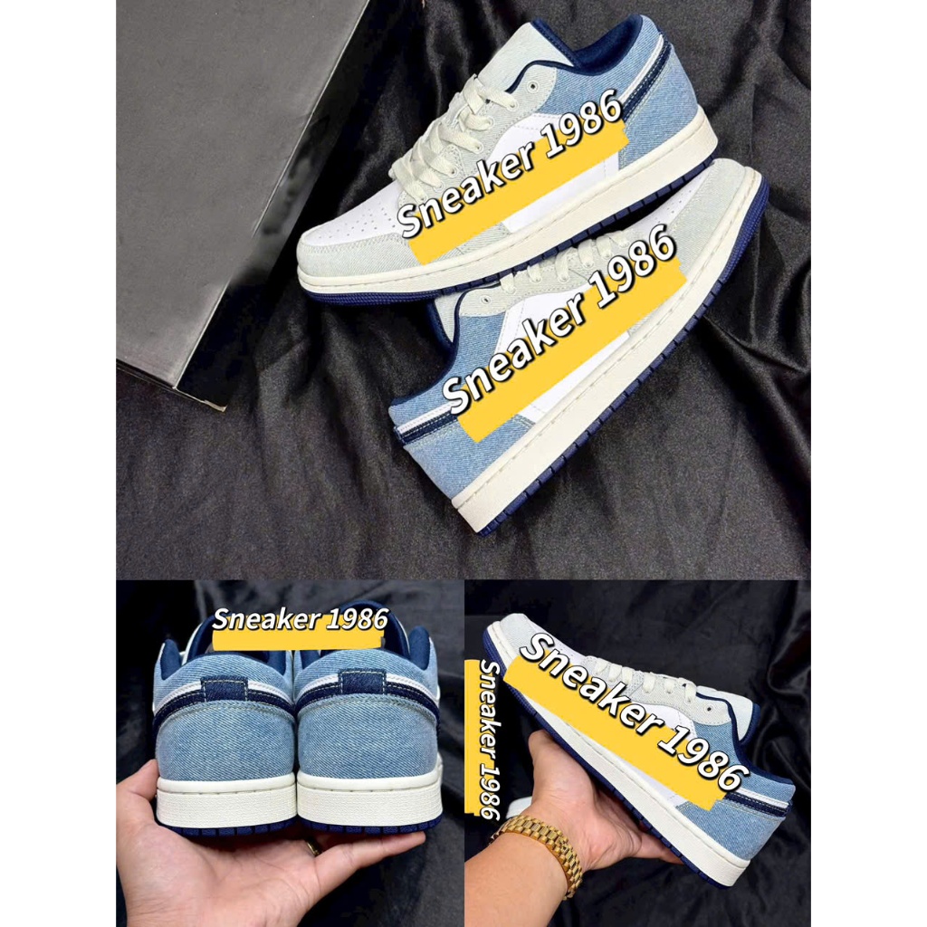 [ กล่องป้องกันฟรี ] Sneaker Low SE Light Denim, Sneaker J_D_1 Premium deans_108-198