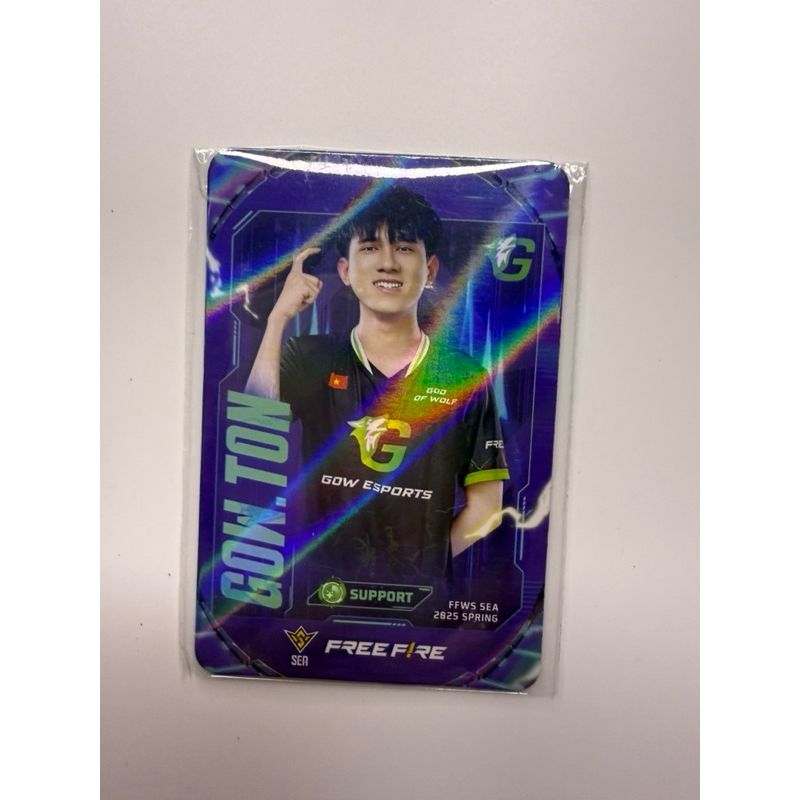 GOW.TON สนับสนุน God Of Wolf Free Fire Hologram Corner Card โดย Garena