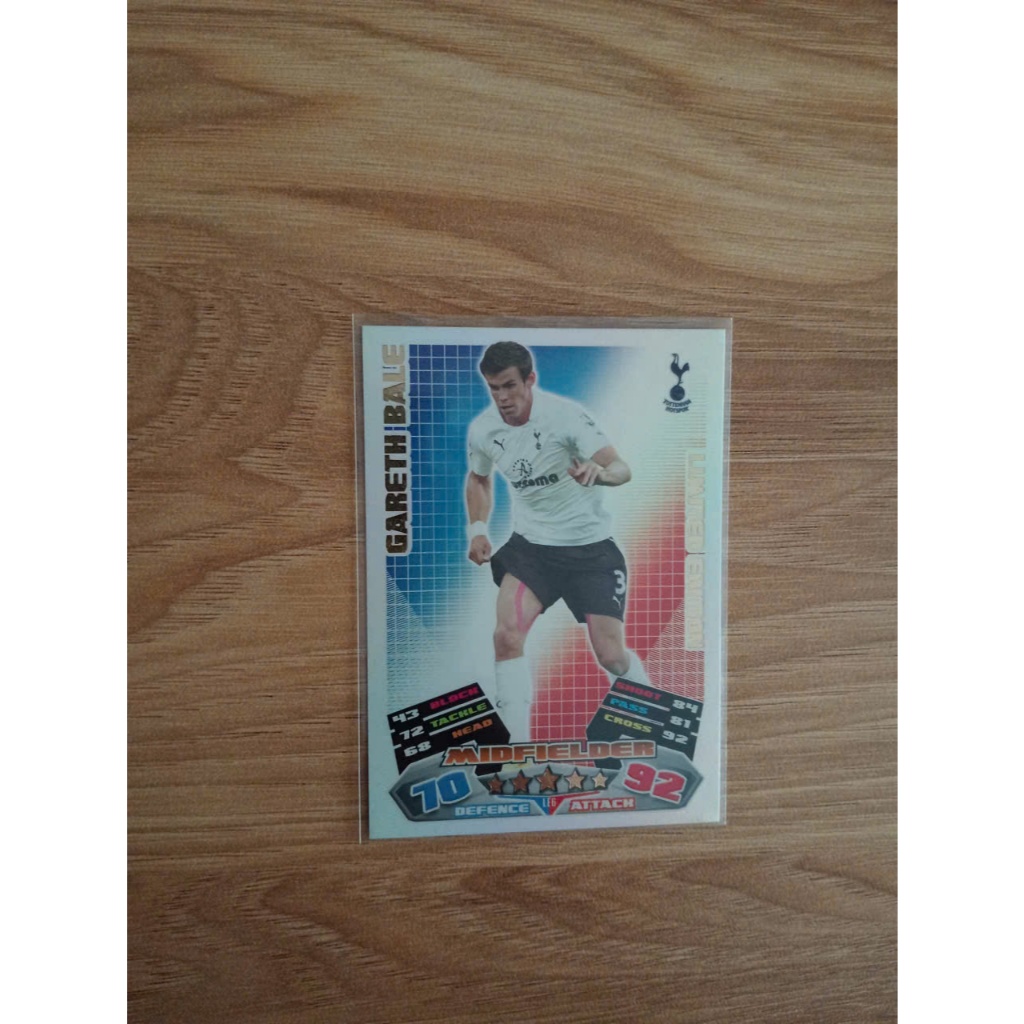 Topps Match Attax 11/12 Limited Edition Gareth Bale Football Card - Tottenham Hotspur - Spurs - Tot 