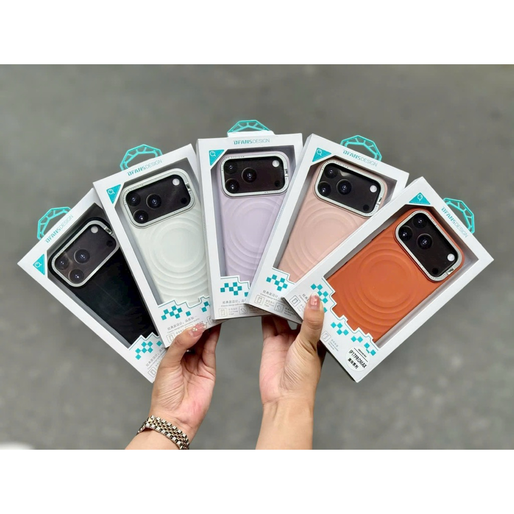 DFans Silicon Ripple Diamond Case สําหรับ iPhone 17 Pro Max พร้อมลาย swirl ป้องกันการเปรอะเปื้อนระดั
