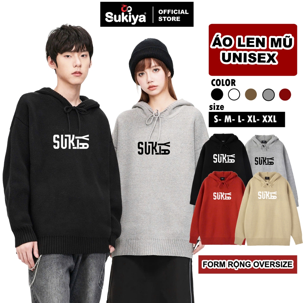 SUKIYA รูปแบบ Unisex ขนสัตว์ Hoodie สําหรับผู้ชายและผู้หญิง Super Soft หนากระต่ายขนสัตว์ AL118