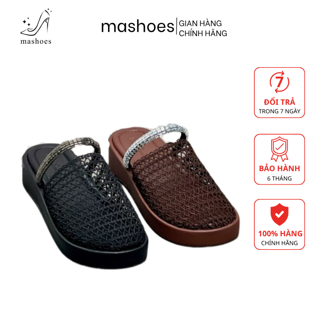 รองเท้าตาข่ายผู้หญิงพร้อม Diamonds Bread Sole 4P MA Shoes D4766 – ใส่สบาย, Flattering, Luxury Diamon