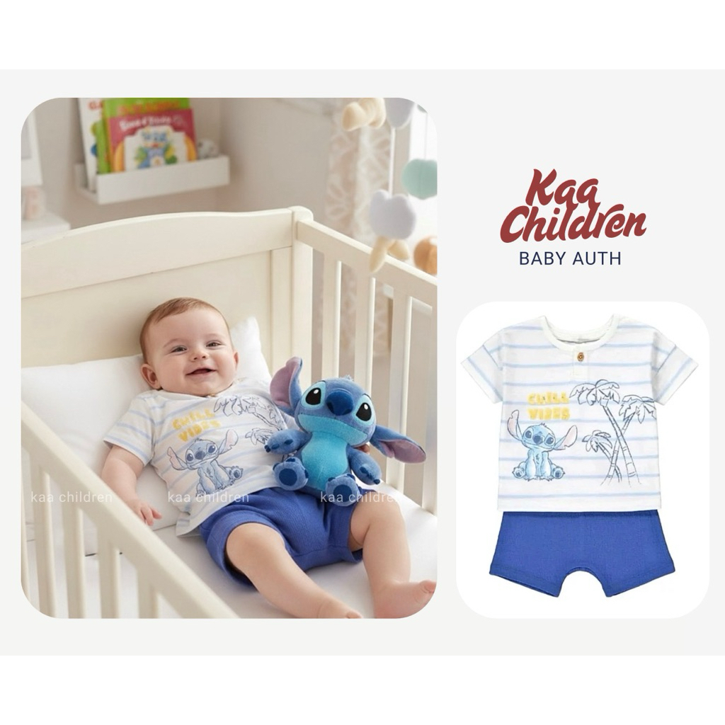 Disney Lilo Shirt + Pants Set & Cotton Stitch - ของแท้ UK