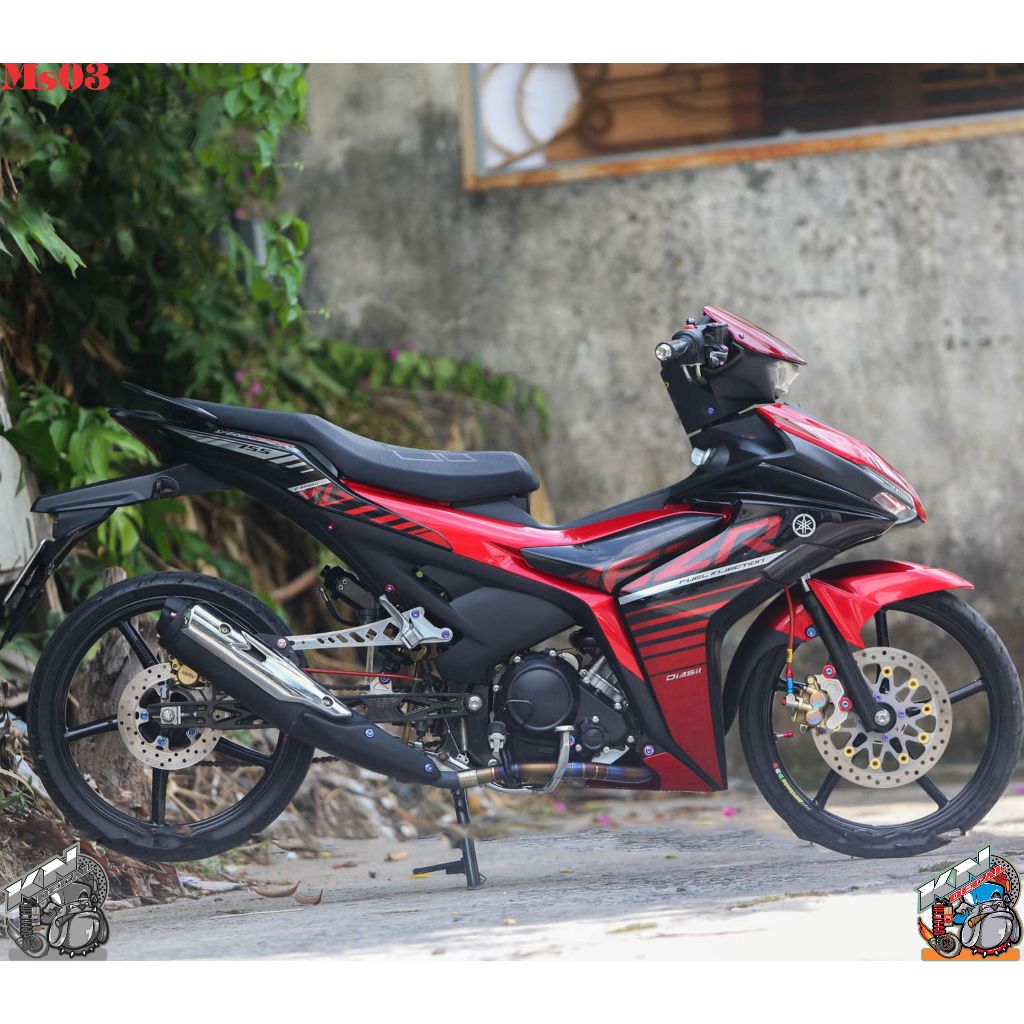 EXCITER 155 สติ๊กเกอร์ REMOVABLE - รุ่น Y16ZR RED-BLACK - MS03