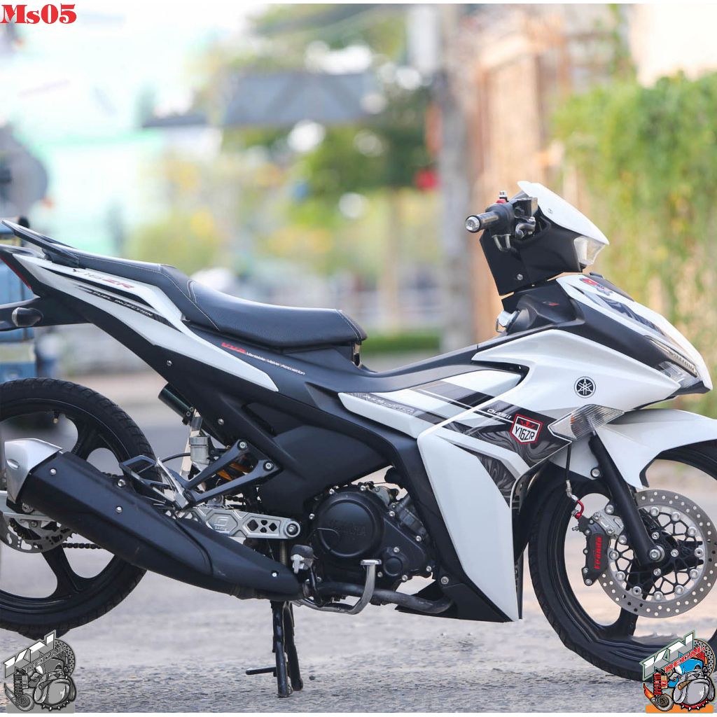 EXCITER 155 สติ๊กเกอร์ REMOVABLE - รุ่น Y16ZR สีดําและสีขาว - MS05