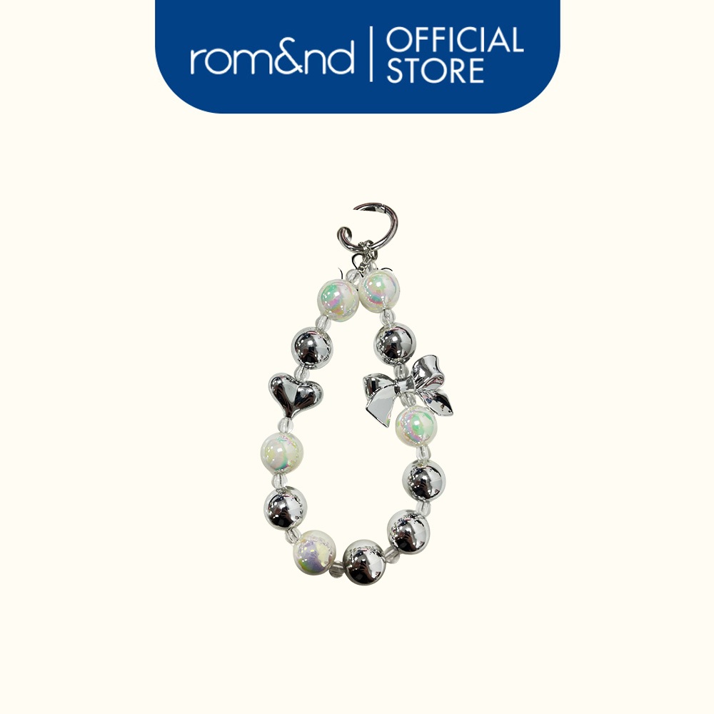 [ของขวัญ] Romand Silver&White Beaded Phone Charm