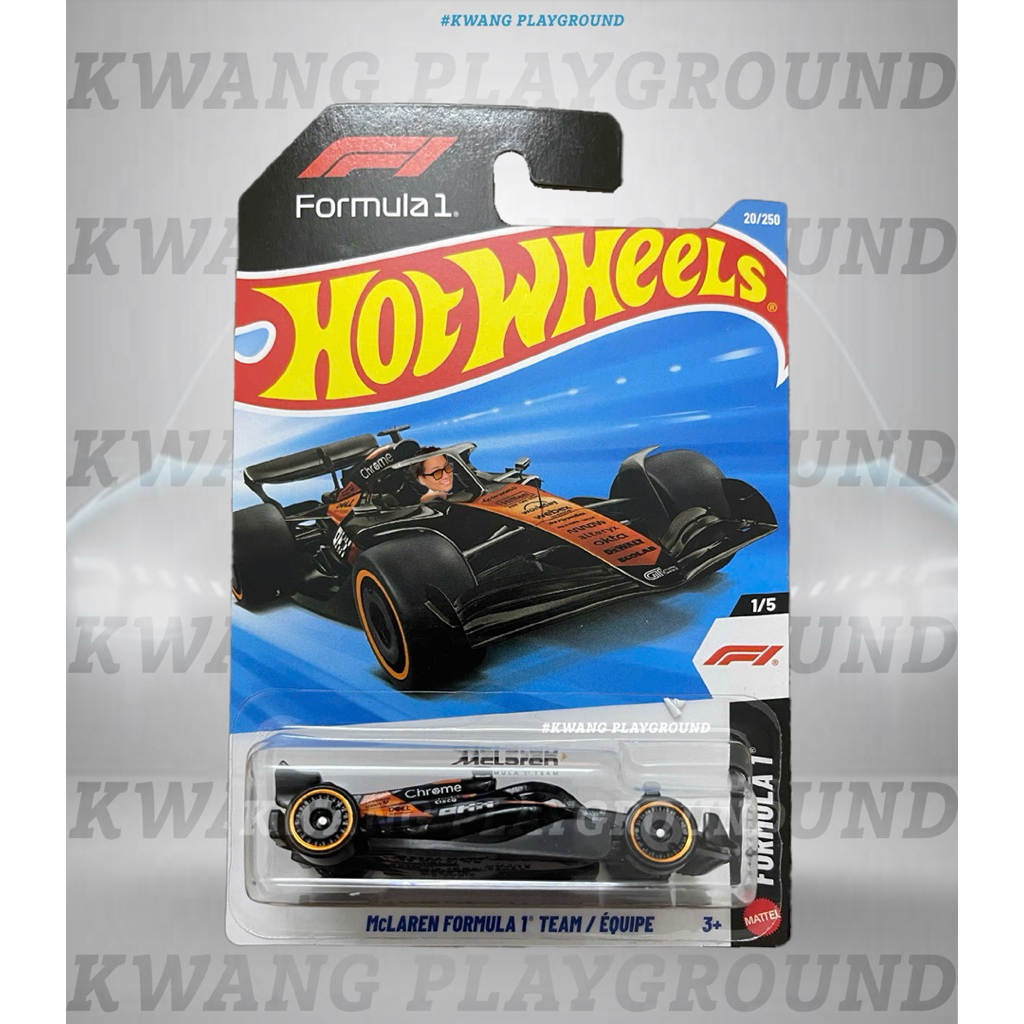กวางสนามเด็กเล่น - HotWheels basic McLaren Formula 1 รถโมเดลทีม - เคส B 2026