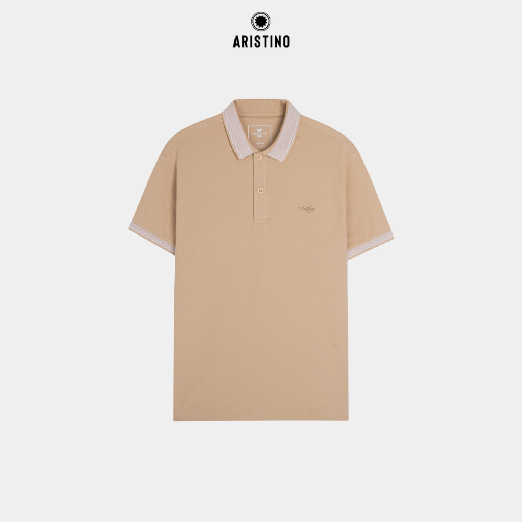 Aristino Business- เสื้อยืดคอปกโปโลแขนสั้นผู้ชาย น้ําหนักเบา แบบสวมใส่สบาย - APS165S3