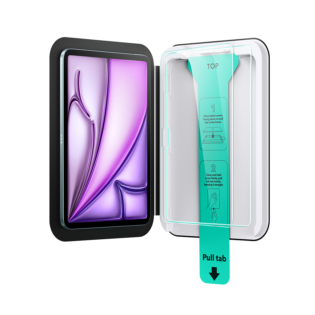 ESR UltraFit Classic ฟิล์มกันรอยสําหรับ iPad Air 11"/13" (2024/2025) พร้อมถาดสติ๊กเกอร์ ESR - 2 ชิ้น