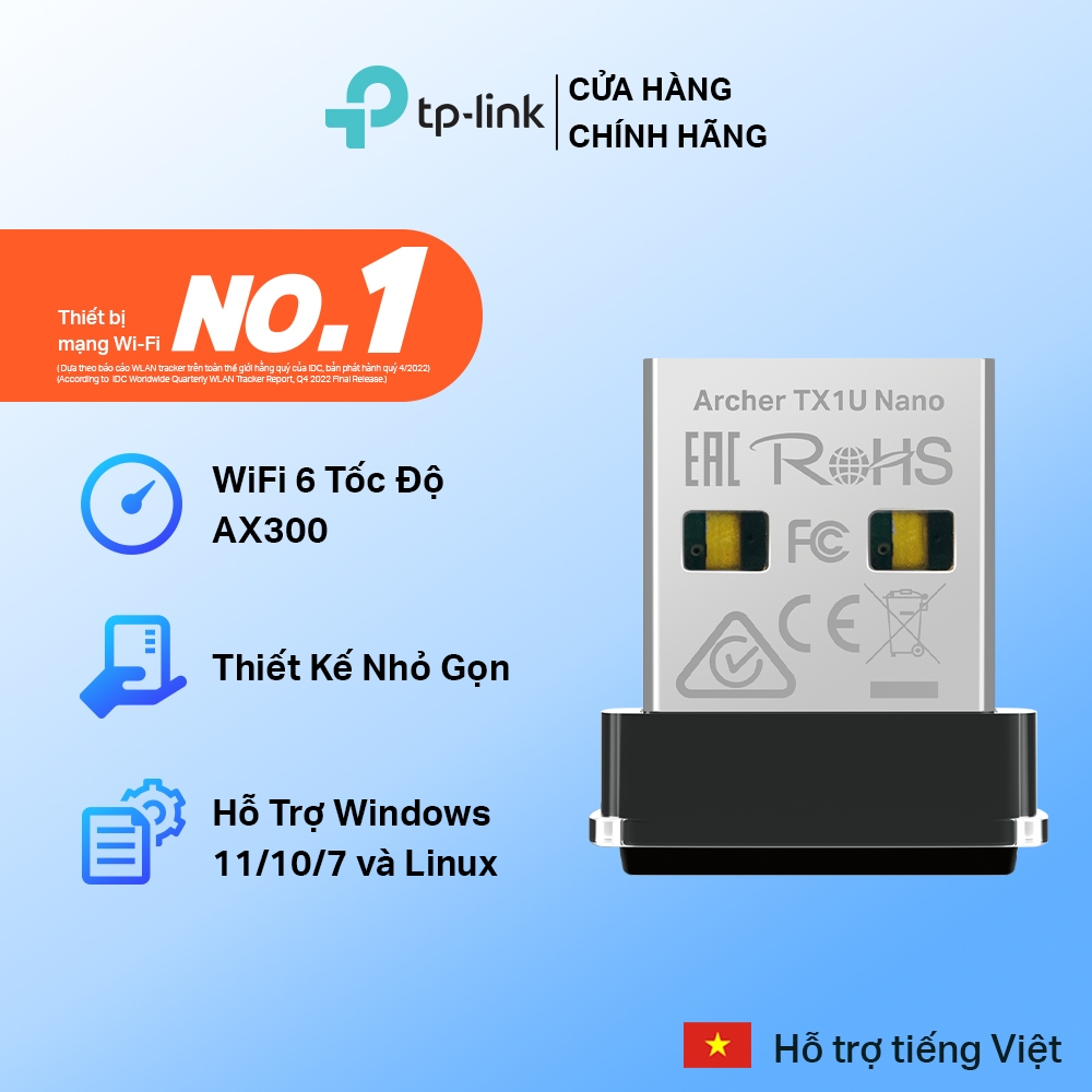 [Wi-Fi 6 Standard, Bluetooth 5] USB Wifi & Bluetooth TP-Link Archer TX1U Nano/ TX10UB nano USB