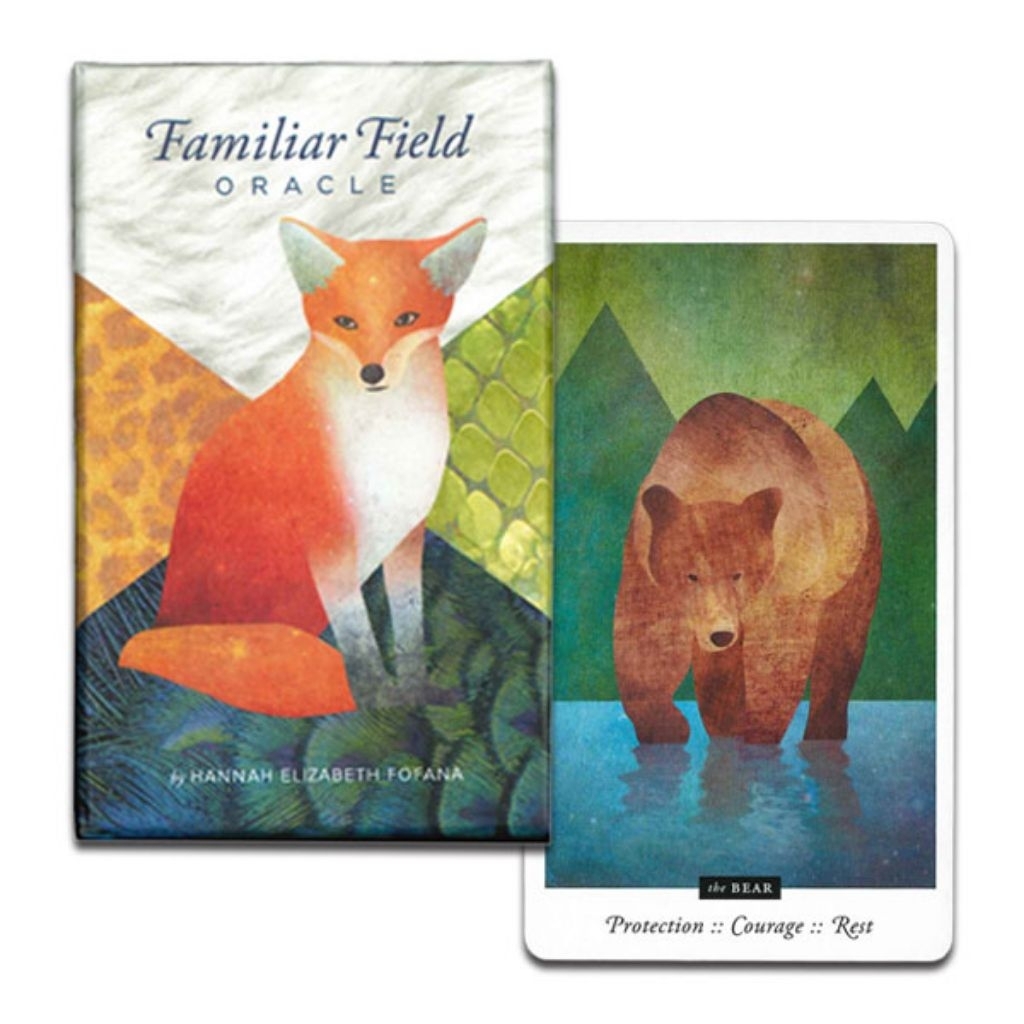 สํารับ Familiar Field Oracle โดย Hannah Elizabeth Fofana - เกม US ประกอบด้วยการ์ด 60 ใบ พร้อมคําแนะน