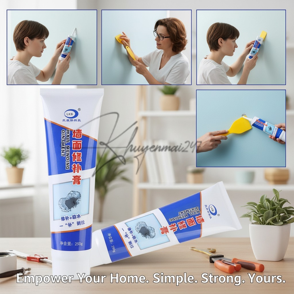 (WALL STACK ADHESIVE) ของแท้คุณภาพสูง ทนทาน และมีประสิทธิภาพ Wall Patching Tool สําหรับทุกครอบครัว-F