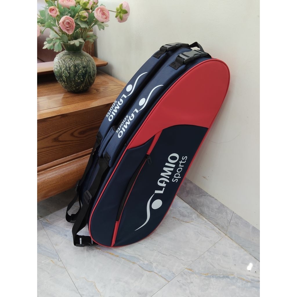 กระเป๋าใส่ไม้แบดมินตัน 2 ช่องหลักและช่องย่อย 2 ช่อง