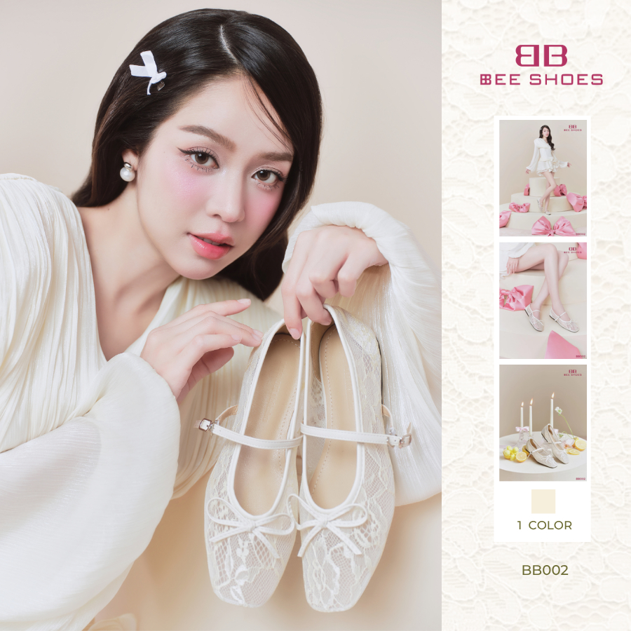 (Collection "Smooth") BEESHOES - ROUND TOE HORIZONTAL STRAP DOLL SHOES - COLOR DOLL SHOES BB002