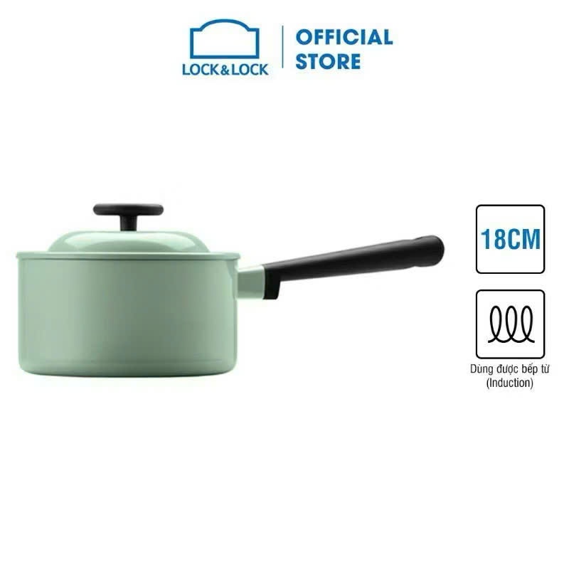 Quanh Decor ก้นแม่เหล็กแบบไม่ติดคุณภาพสูง 18 ซม. 2.4 ลิตร LocknLock LDE1181IH