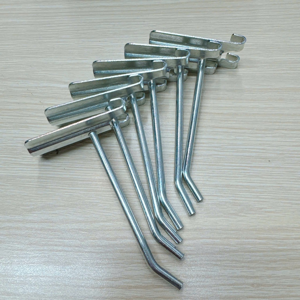 เฉพาะ ZINC-PLATED Supermarket Net Hooks อุปกรณ์แขวน ตกแต่ง 8p, 1T, 1T2, 1T5, 2T, 2T5, 3T