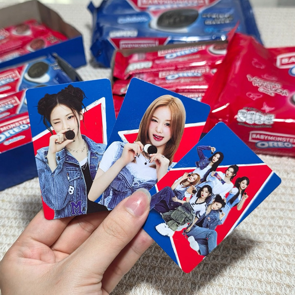 การ์ดมุมโค้งมน BabyMonster x Oreo 2025
