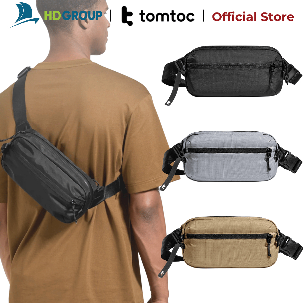 ของแท้ Tomtoc Aviator-T33 Chest Bag อุปกรณ์เสริม crossbody Bag ขนาดกะทัดรัด ทนน้ําได้ดี